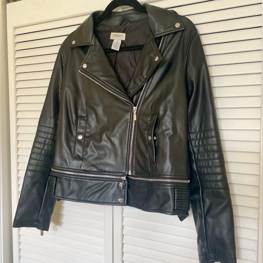 Faux Leather Jacket - Medium - Picture 2 of 5